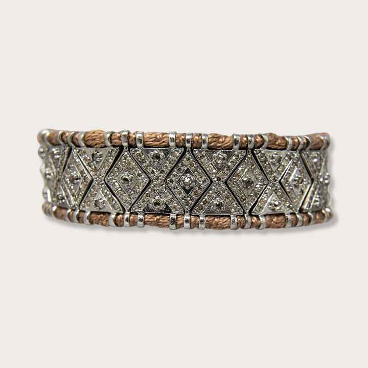 Pulsera Macrame Brown Diamond