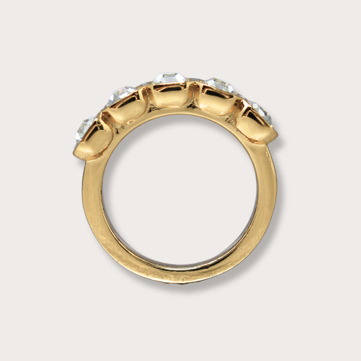 Half Eternity Rhinestone Ring