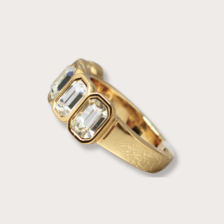 Half Eternity Rhinestone Ring