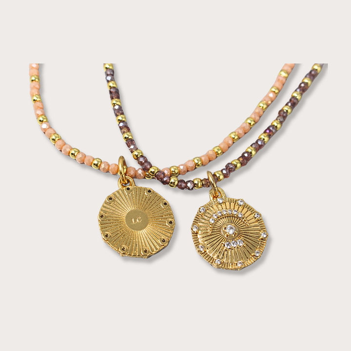 JNS Collar con Piedras y Dije Luna