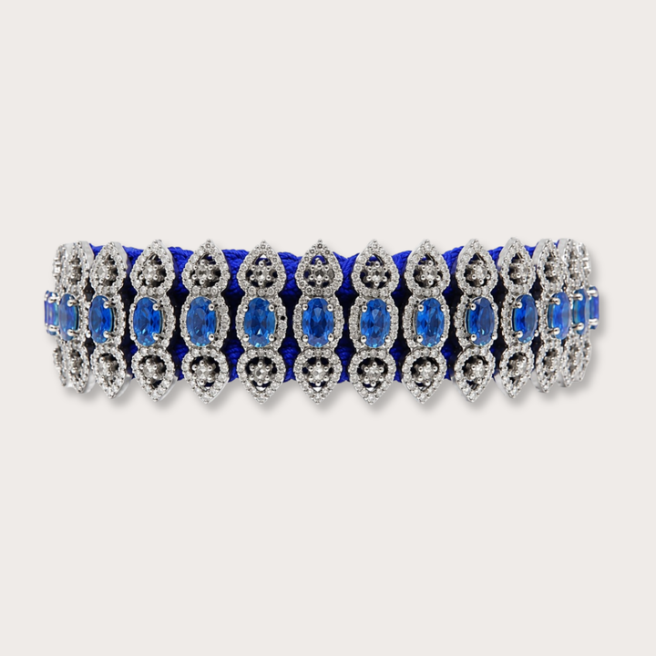 Pulsera Macrame Blue Saphire