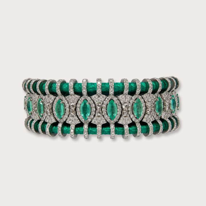 Pulsera Macrame Green Emerald
