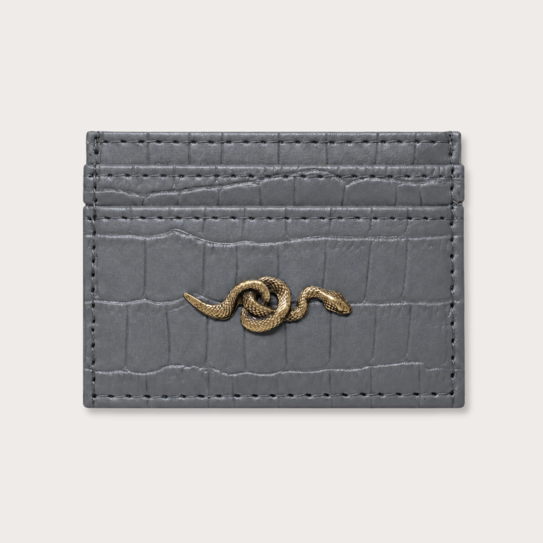 Gray Snake Card Holder