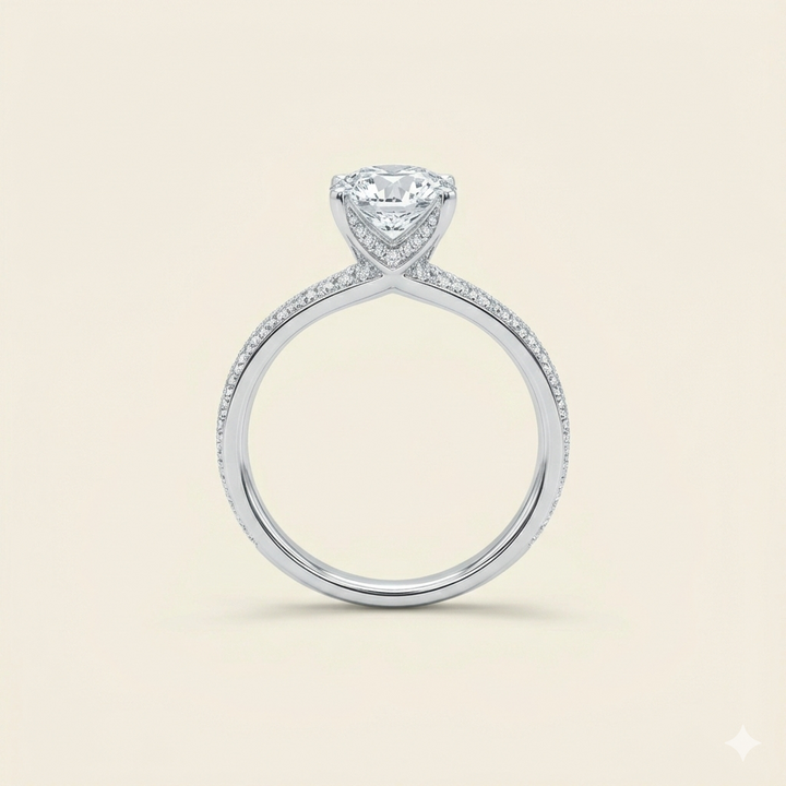 Anillo de diamante redondo 1.75ct