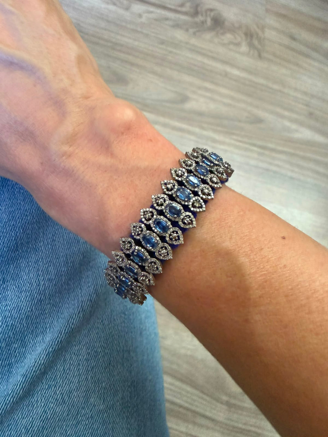 Pulsera Macrame Blue Saphire