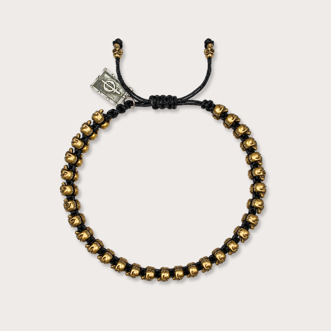 Woven Calaca Sos Bracelet