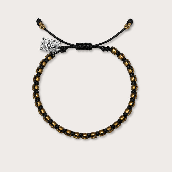 Woven Calaca Sos Bracelet