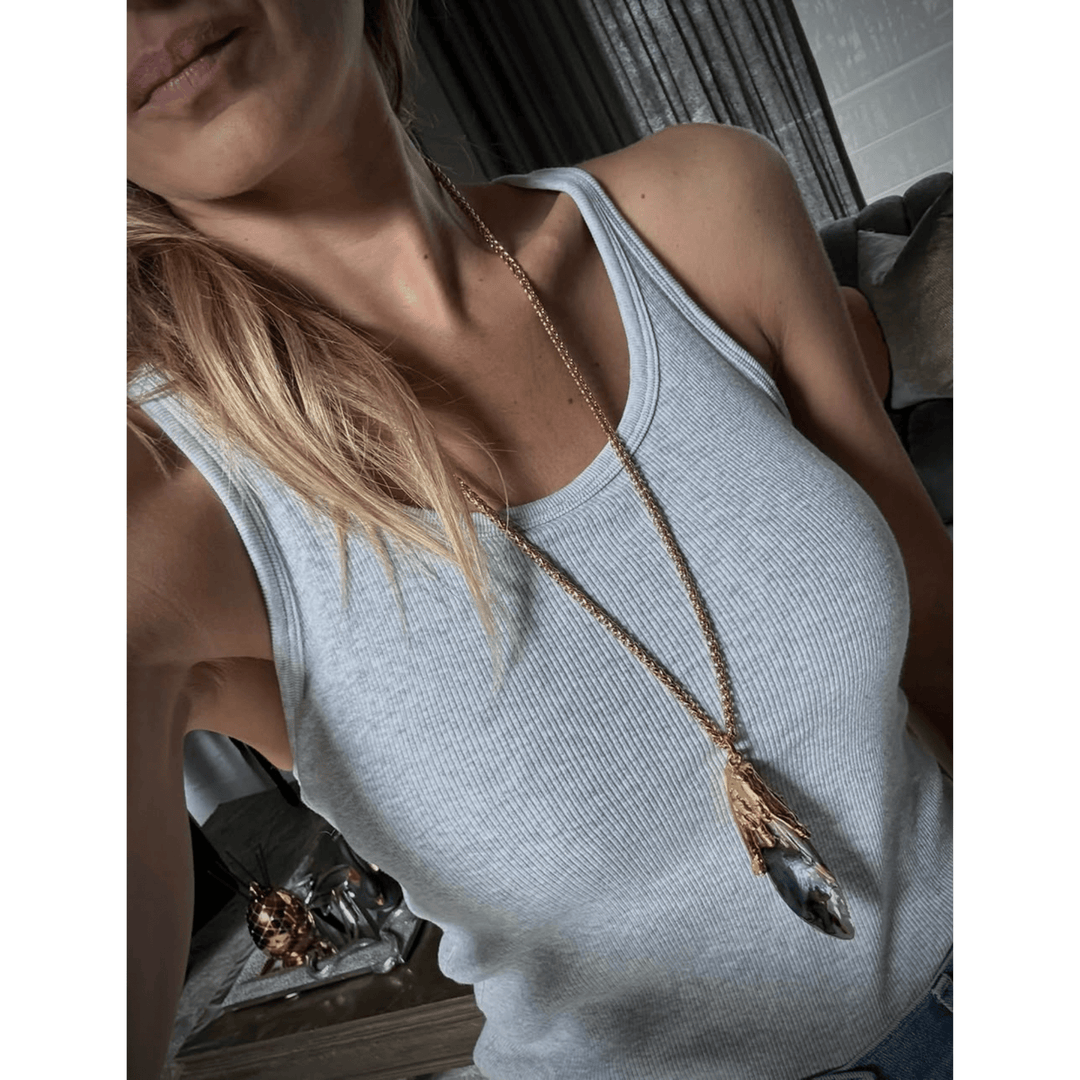 Abulon Pendant Necklace - LAURA CANTU JEWELRY