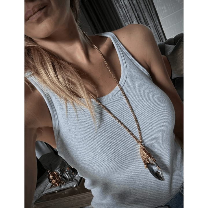 Abulon Pendant Necklace - LAURA CANTU JEWELRY
