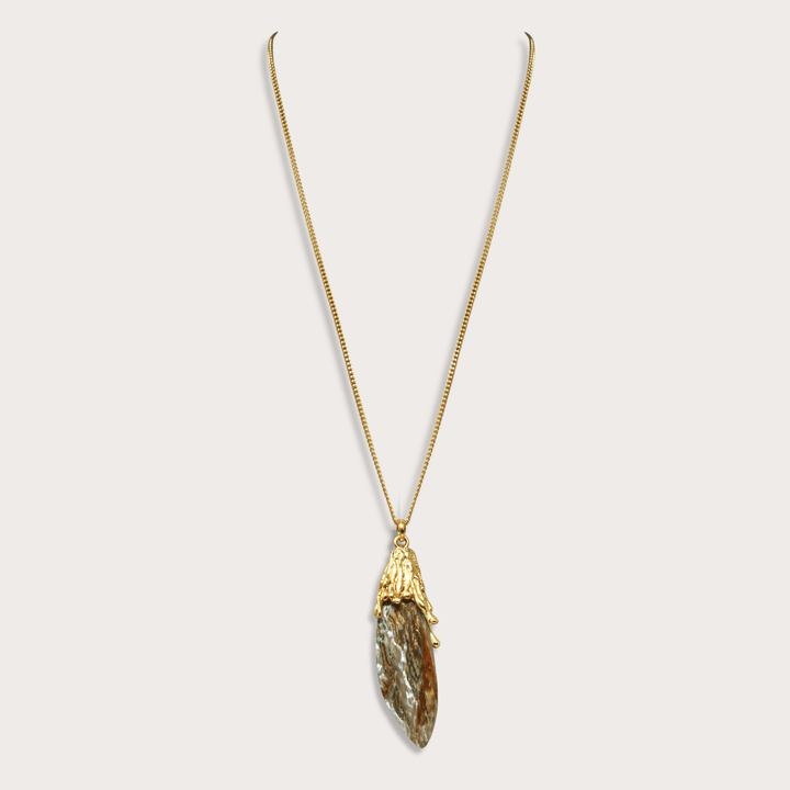 Abulone Pendant / Flat Chain - LAURA CANTU JEWELRY