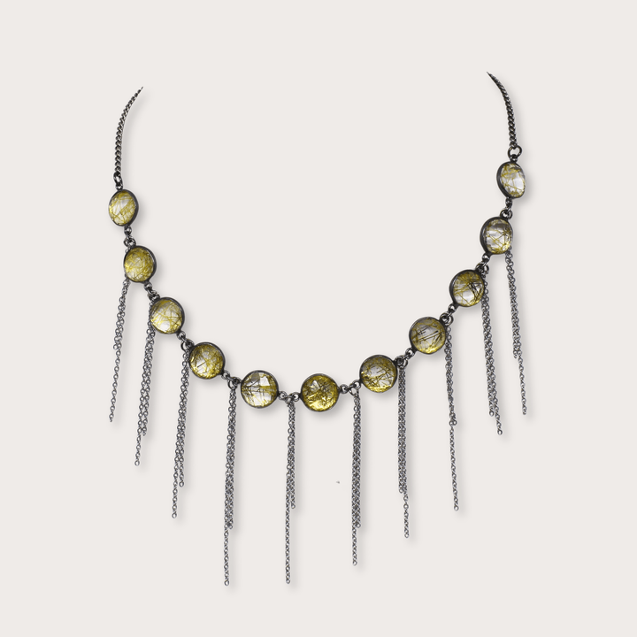 Alex Fringe Necklace - LAURA CANTU JEWELRY