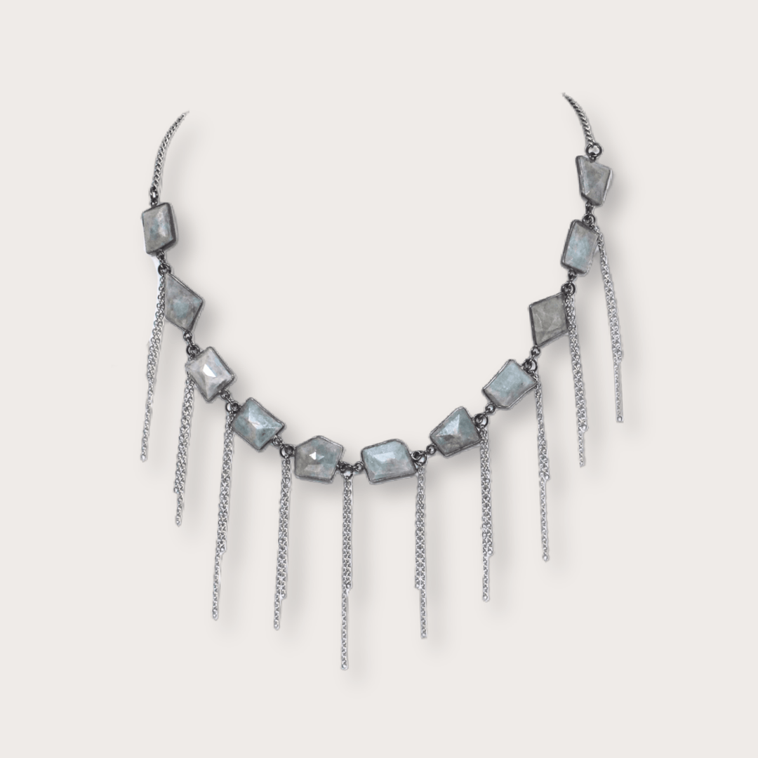 Ali Fringe Necklace - LAURA CANTU JEWELRY
