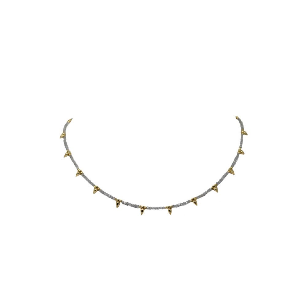 Ana spike necklace - LAURA CANTU JEWELRY