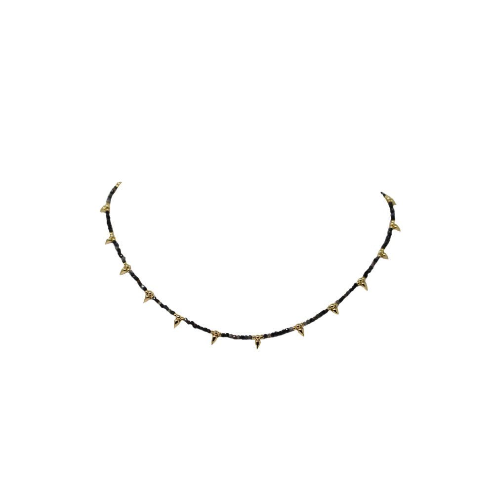 Ana spike necklace - LAURA CANTU JEWELRY