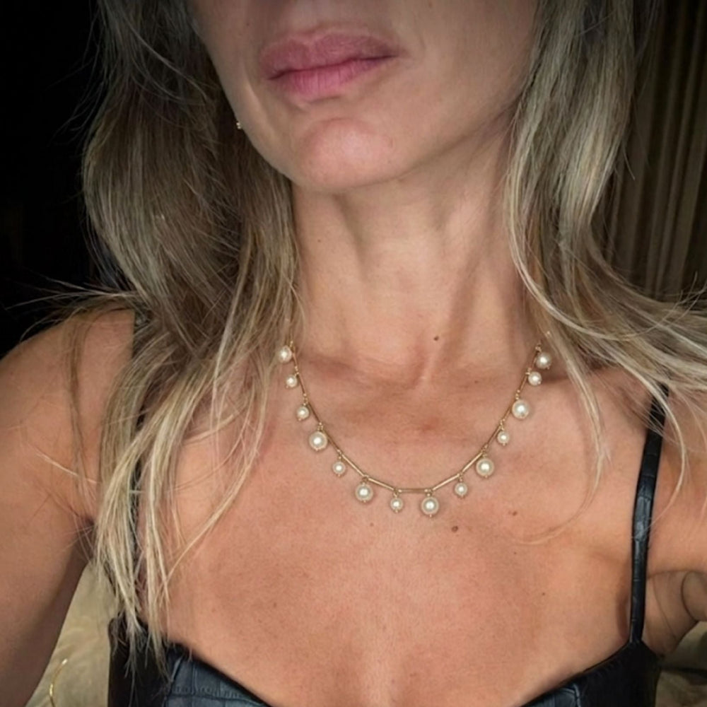 Angelica Pearl Necklace - LAURA CANTU JEWELRY