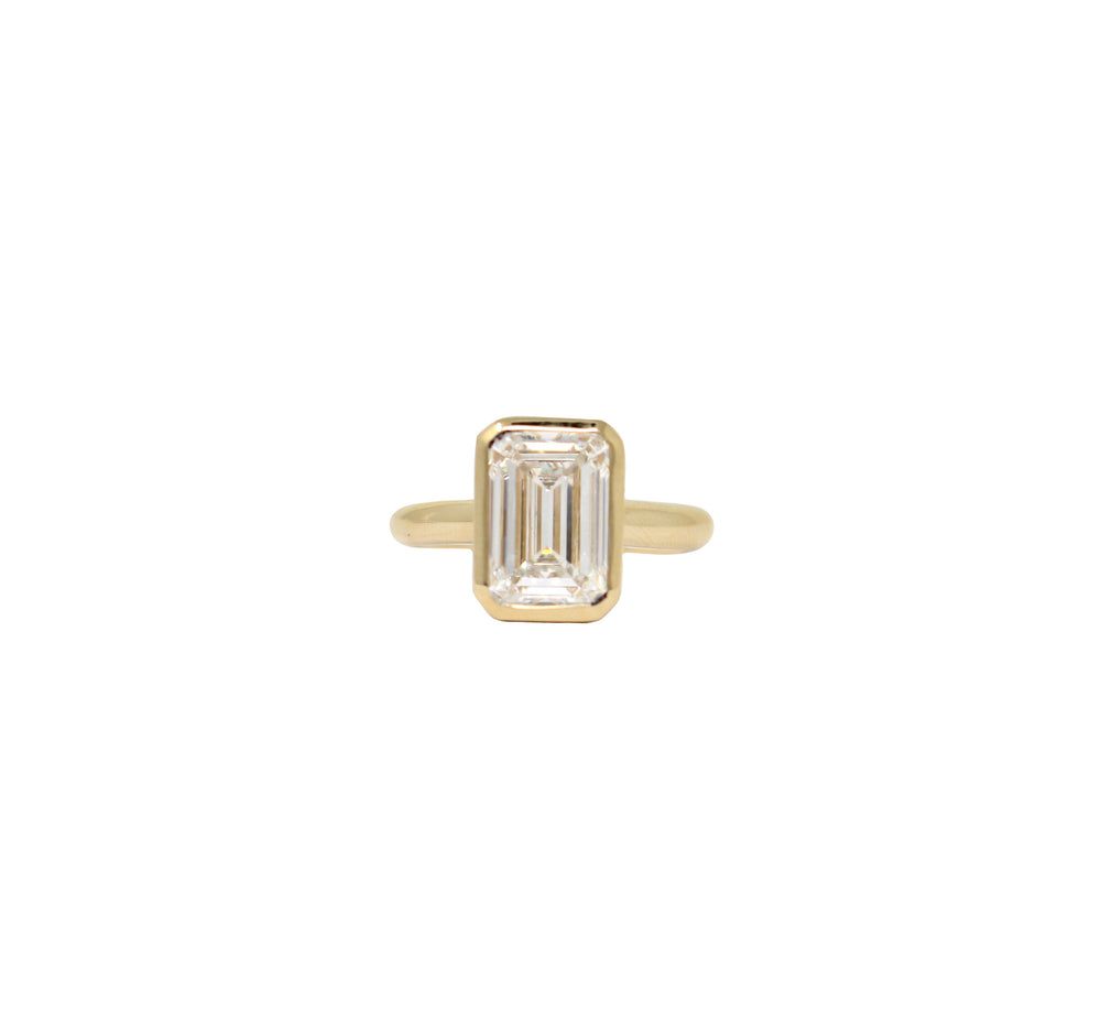 bezel-set diamond ring - LAURA CANTU JEWELRY