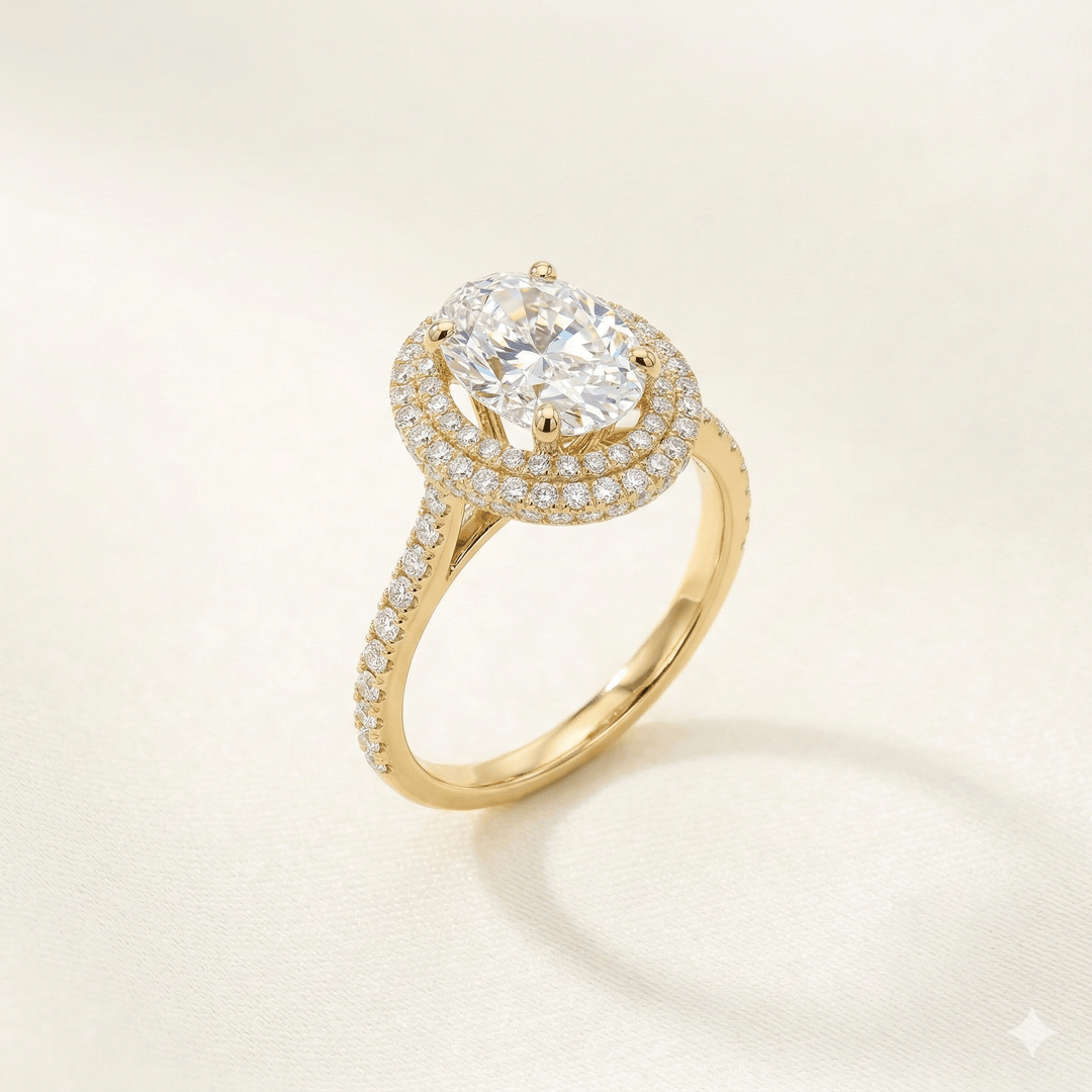 Anillo de diamante Oval 2.52ct - LAURA CANTU JEWELRY