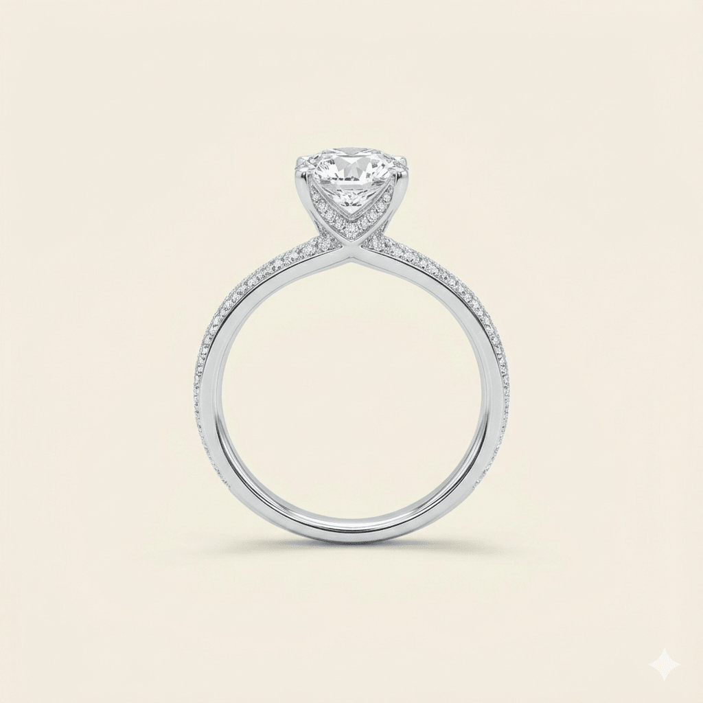 Anillo de diamante redondo 1.75ct - LAURA CANTU JEWELRY