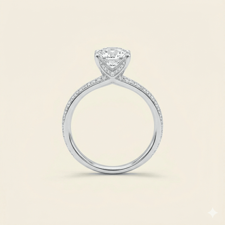 Anillo de diamante redondo 1.75ct - LAURA CANTU JEWELRY