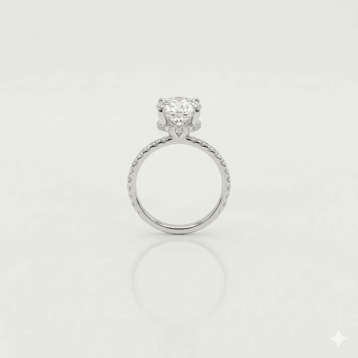 Anillo de diamante redondo 2.90ct - LAURA CANTU JEWELRY