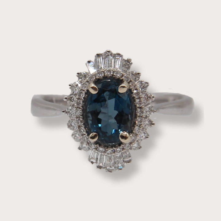 Anillo de Diamantes Vintage London Blue - LAURA CANTU JEWELRY