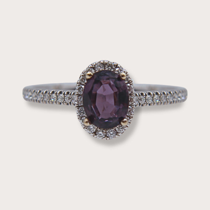 Anillo de Diamantes y Espinela - LAURA CANTU JEWELRY
