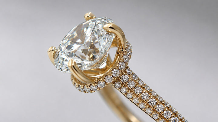 Anillo de oro con diamante lab 3.03ct - LAURA CANTU JEWELRY