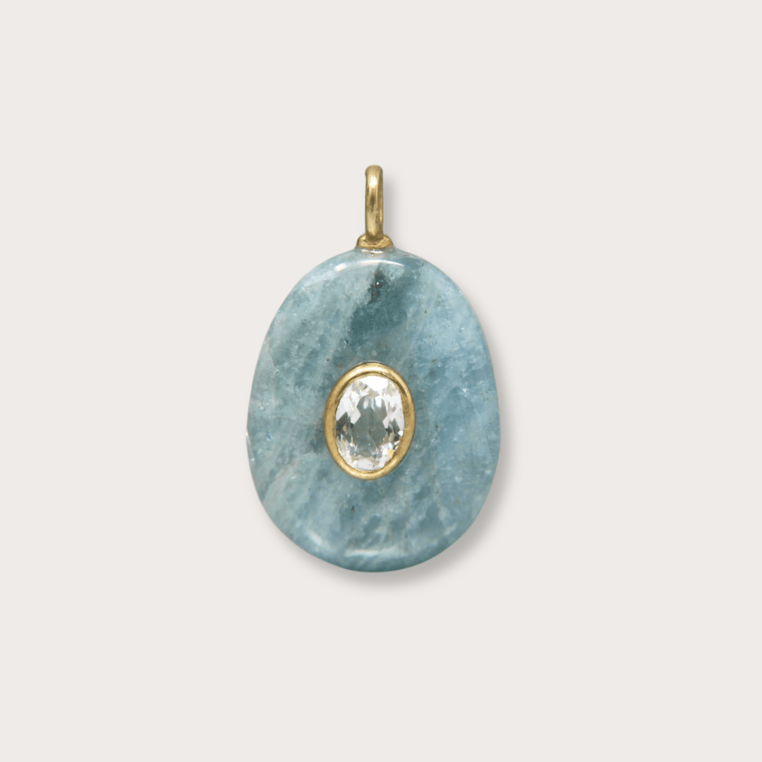 Aquamarine Oval Large - LAURA CANTU JEWELRY