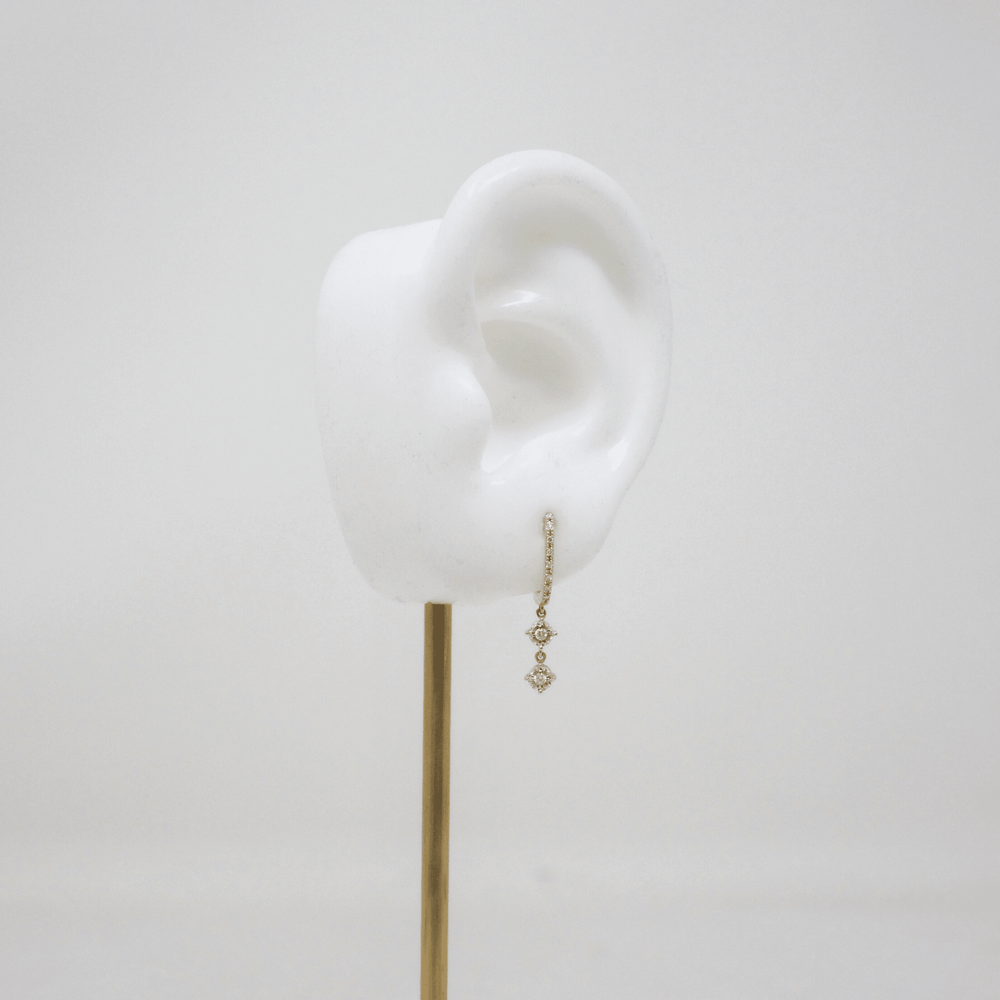 Aretes de Oro y Diamante - LAURA CANTU JEWELRY