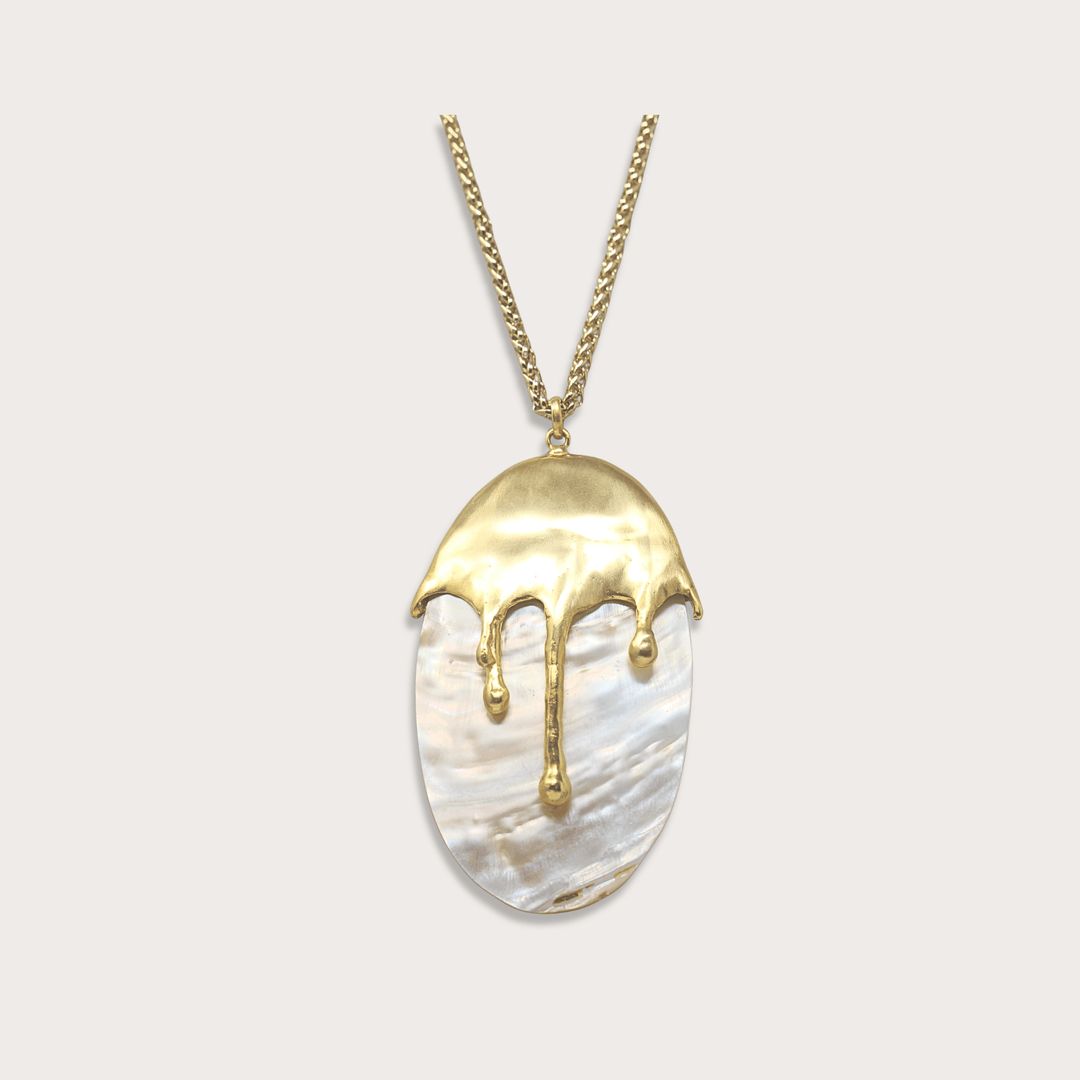 Aurora Madre Perla pendant - LAURA CANTU JEWELRY