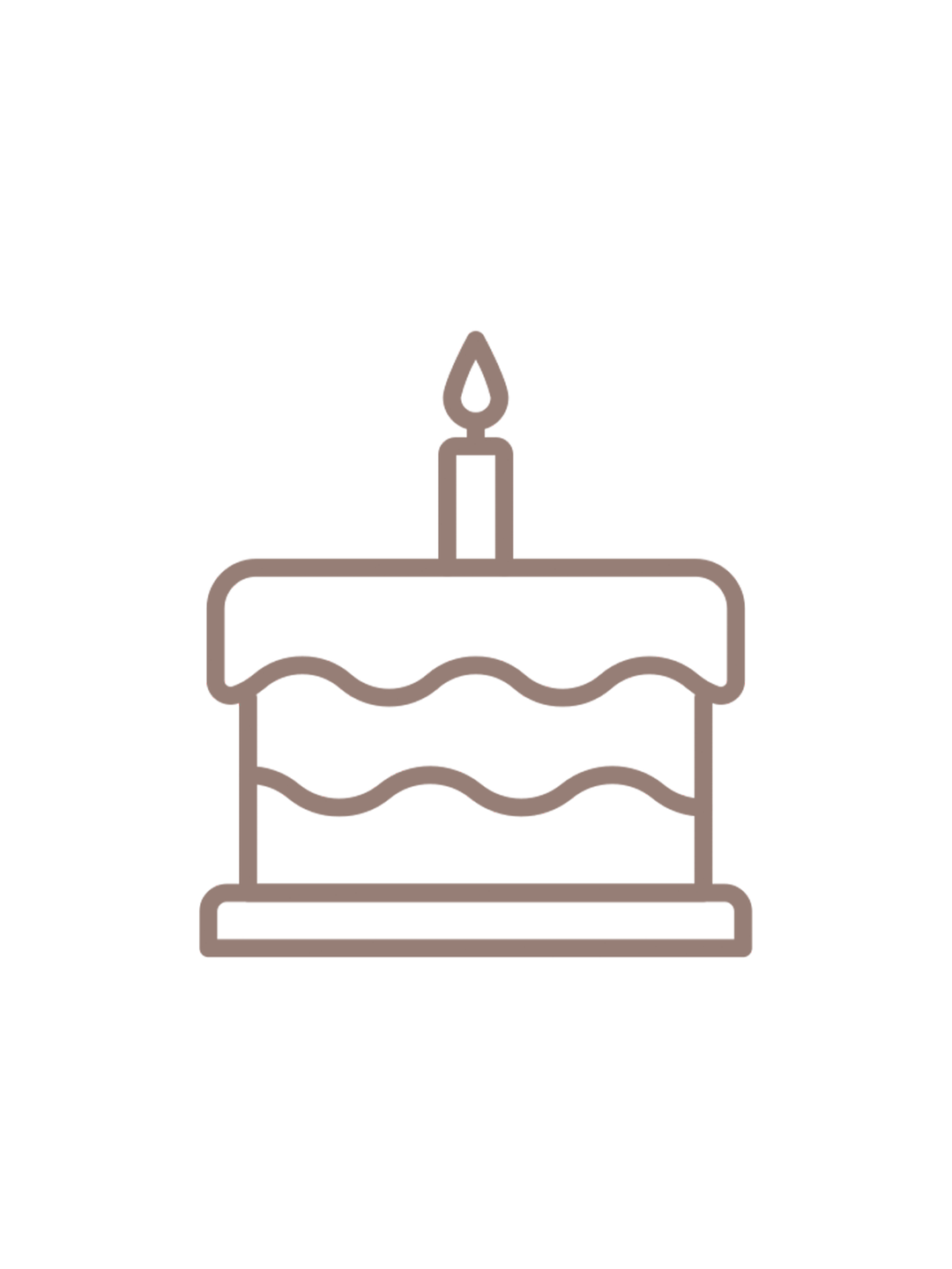 Icono de pastel de cumpleaños
