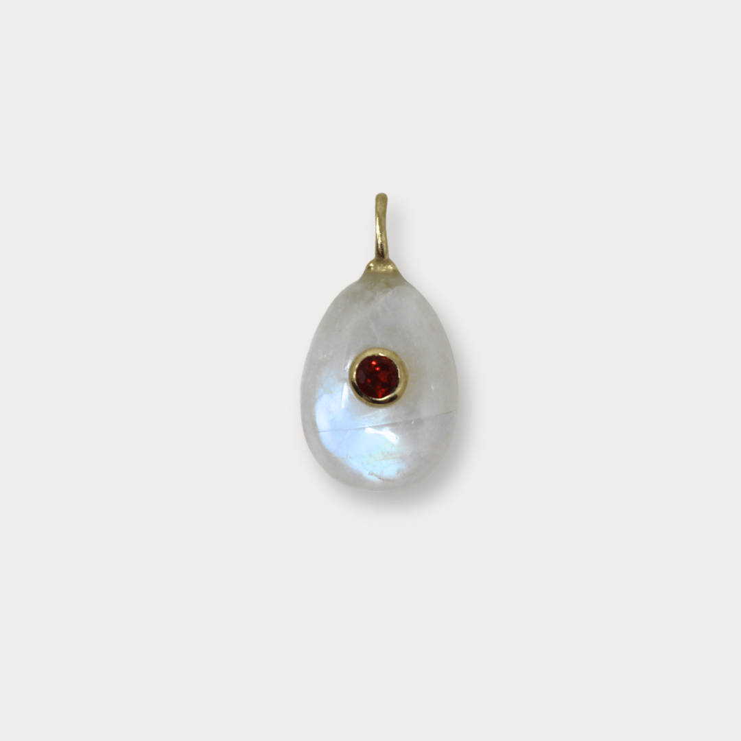 Chalcedony Drop Small - LAURA CANTU JEWELRY