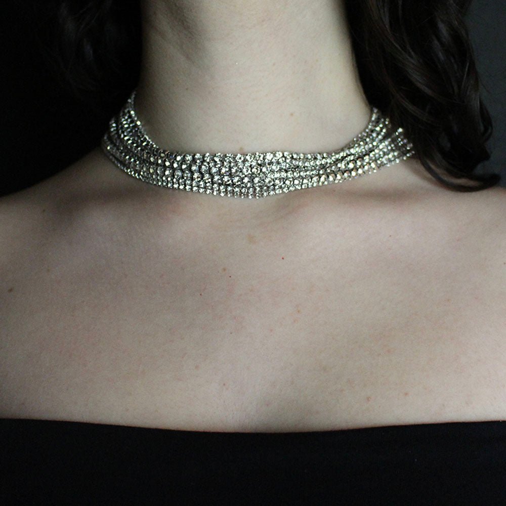 Choker Brillo Silver - LAURA CANTU JEWELRY