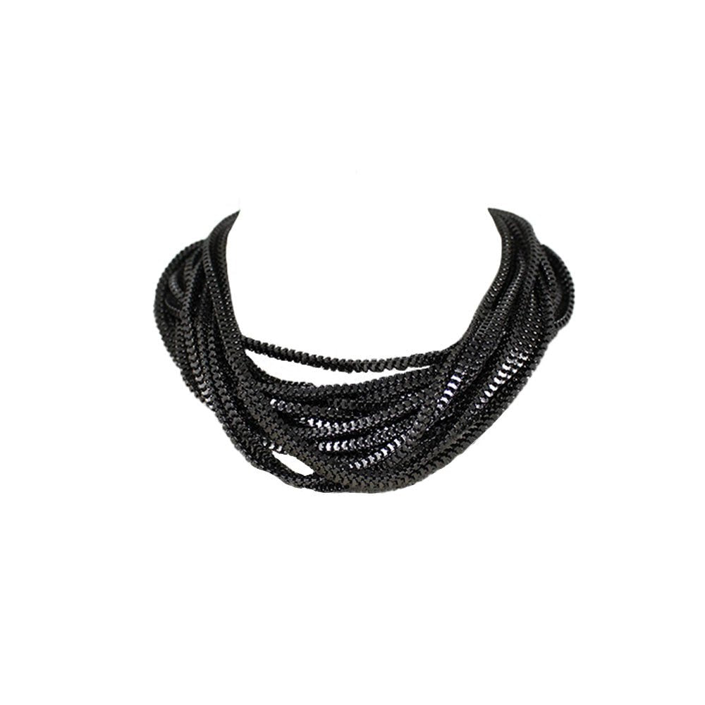 Choker Multicadenas Oxidado - LAURA CANTU JEWELRY