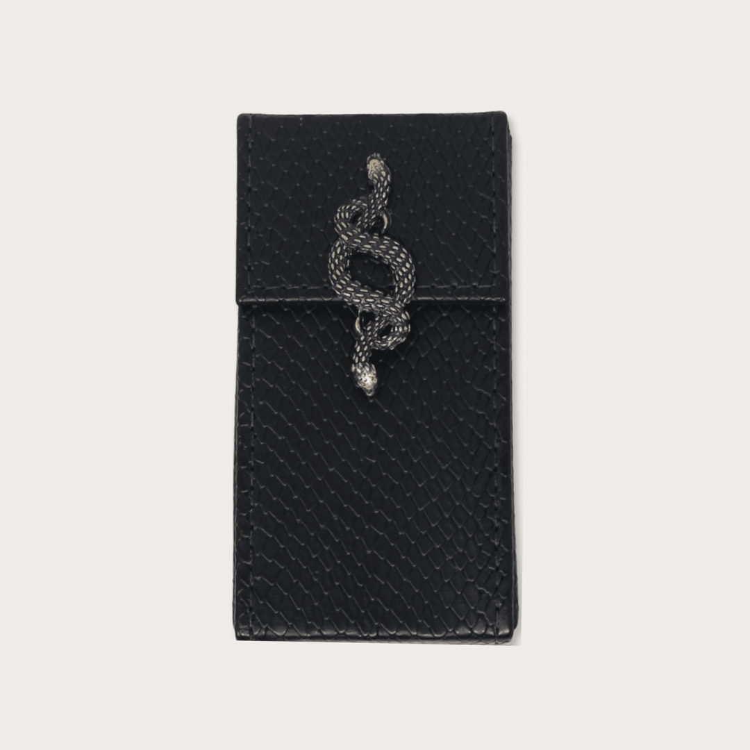 Long Cigarette Case with Snake - LAURA CANTU JEWELRY