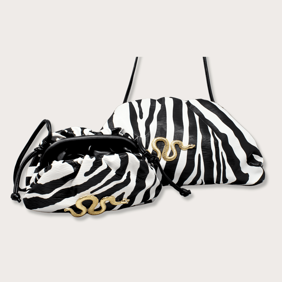 Small Zebra Clutch - LAURA CANTU JEWELRY