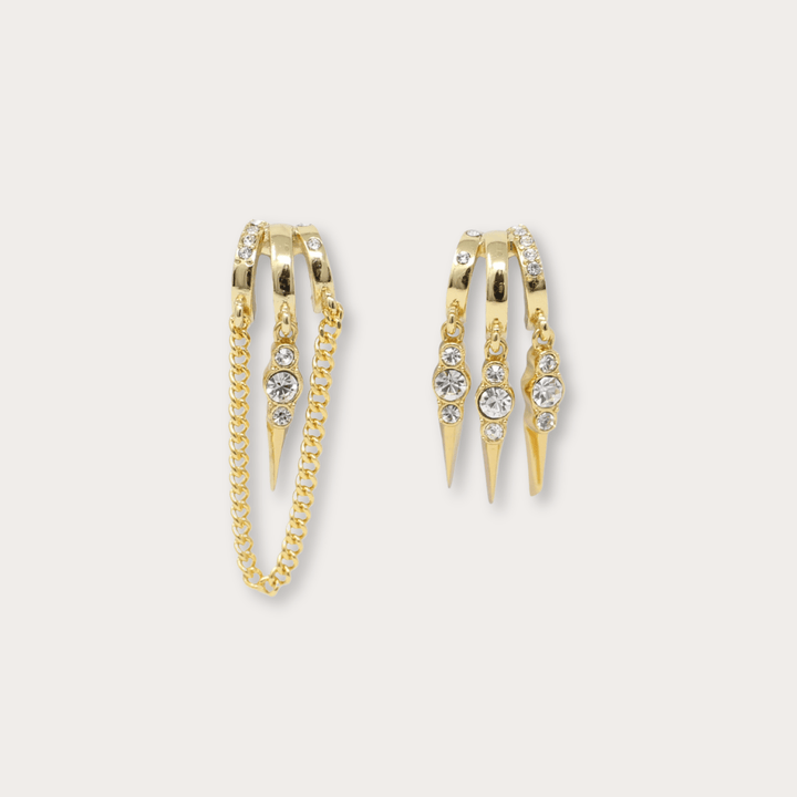 Cordelia Crystal Spike Earrings - LAURA CANTU JEWELRY