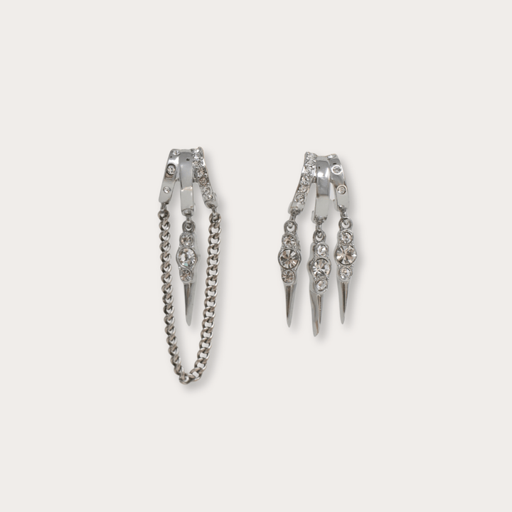 Cordelia Crystal Spike Earrings - LAURA CANTU JEWELRY
