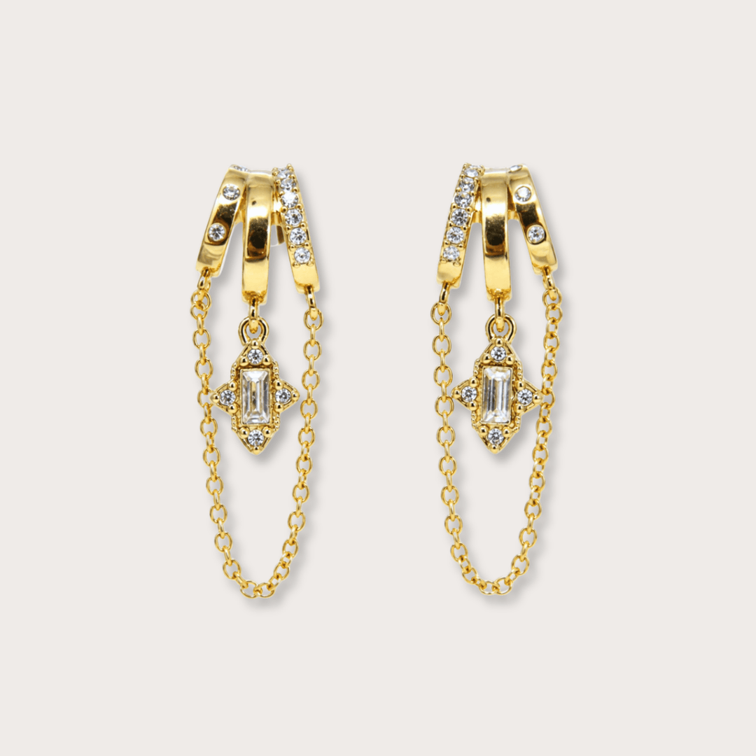 Cordelia Rectangular Gem - LAURA CANTU JEWELRY