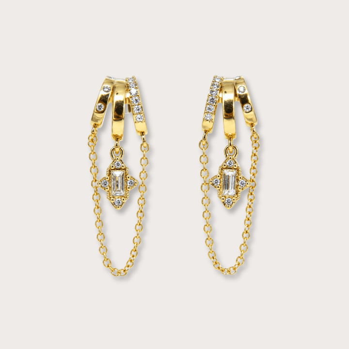 Cordelia Rectangular Gem - LAURA CANTU JEWELRY