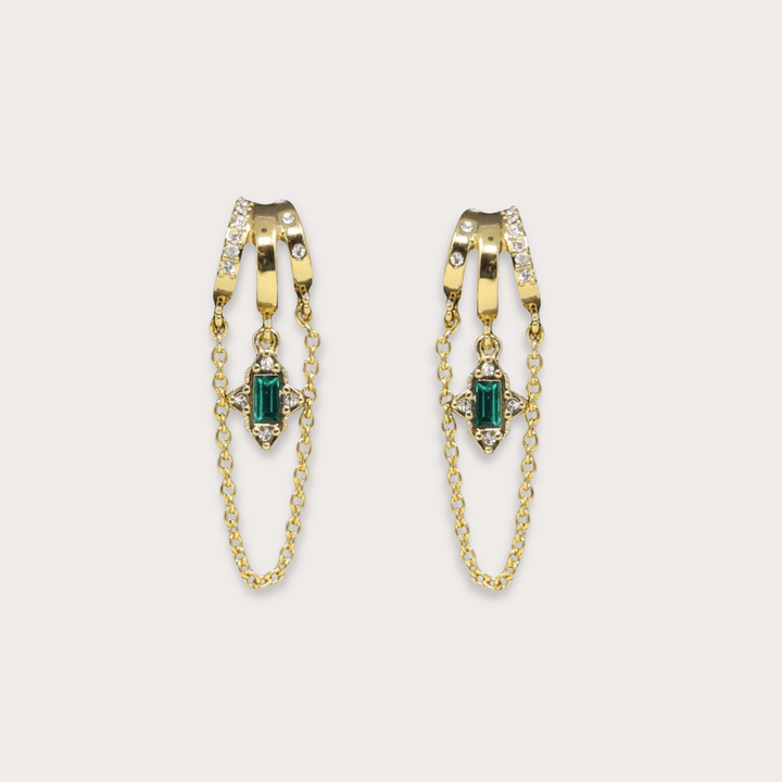 Cordelia Rectangular Gem - LAURA CANTU JEWELRY