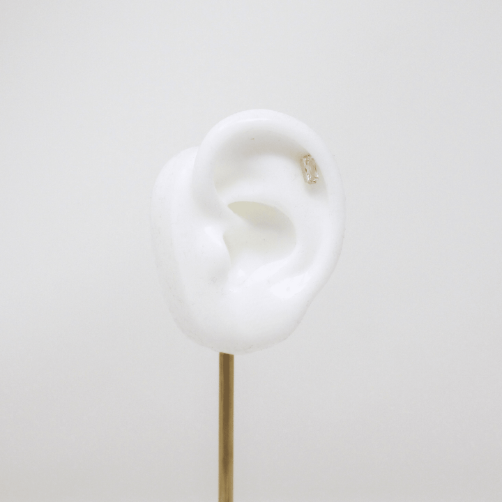 Crystal Baguette Piercing - LAURA CANTU JEWELRY