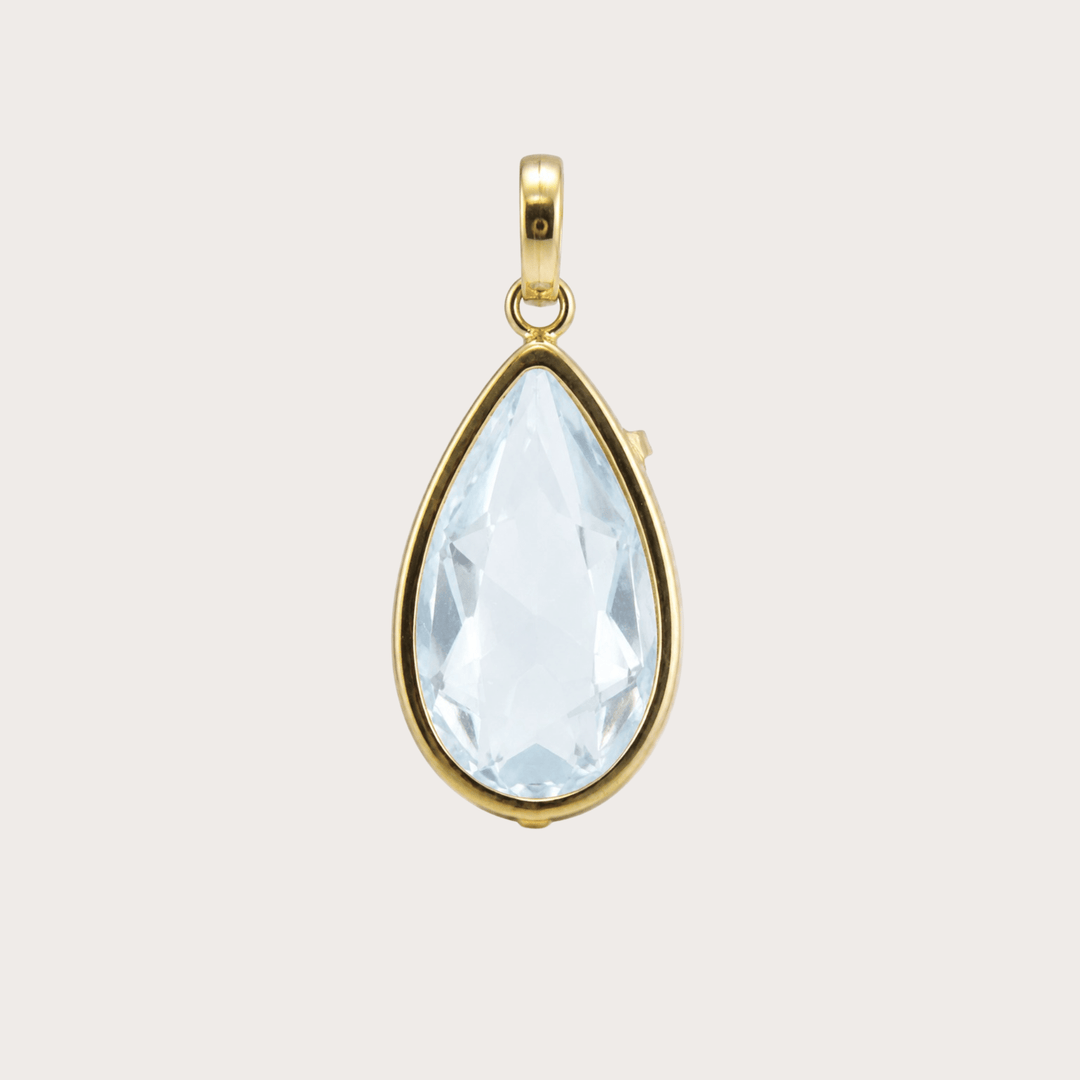 Dije Gota Grande Cristal - LAURA CANTU JEWELRY