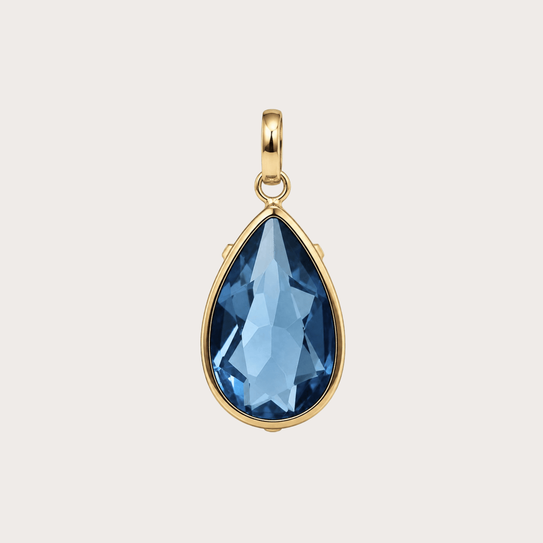 Dije Gota Grande Cristal - LAURA CANTU JEWELRY