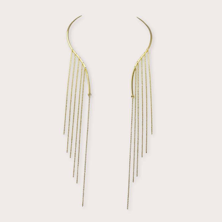 Double Fringe Necklace - LAURA CANTU JEWELRY