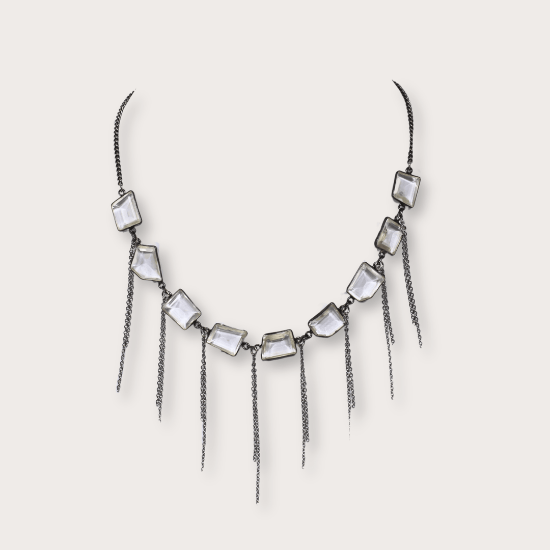 Ella Fringe Necklace - LAURA CANTU JEWELRY