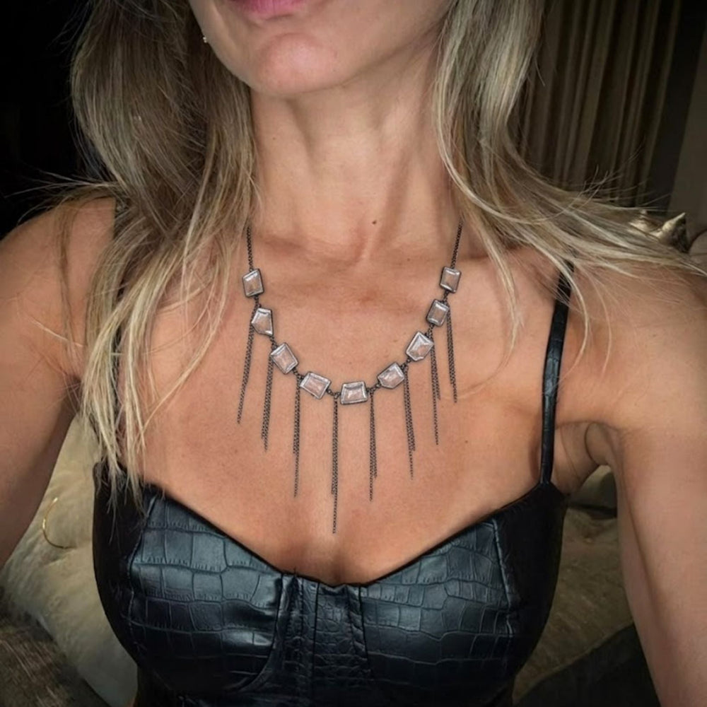 Ella Fringe Necklace - LAURA CANTU JEWELRY