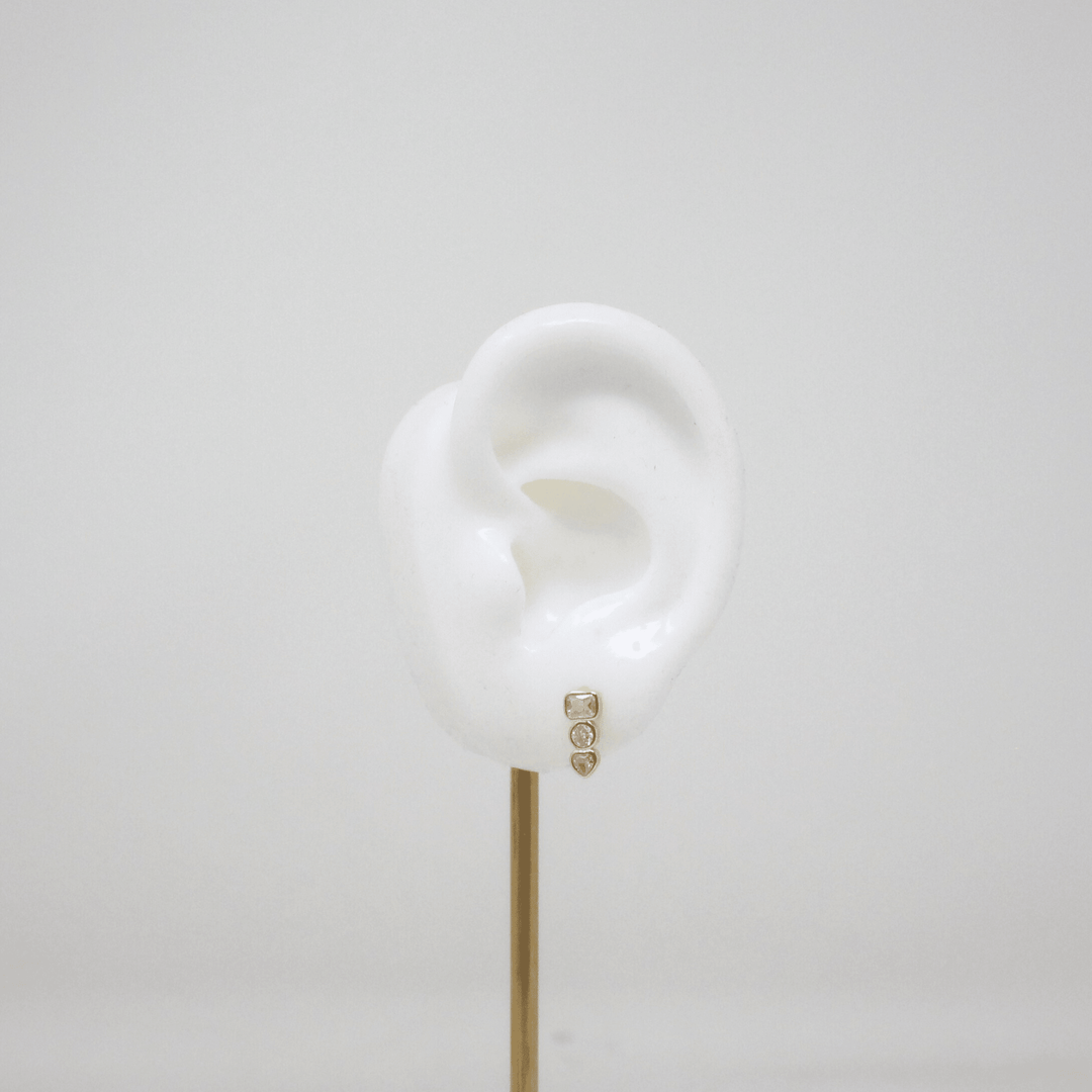 Five Rhinestone Piercing - LAURA CANTU JEWELRY