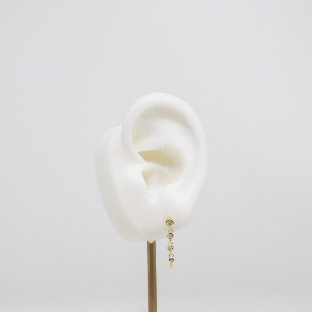 Four Rhinestone Piercing - LAURA CANTU JEWELRY