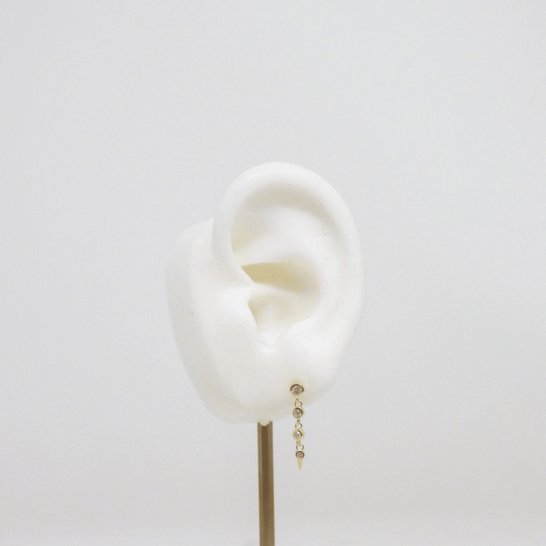 Four Rhinestone Piercing - LAURA CANTU JEWELRY